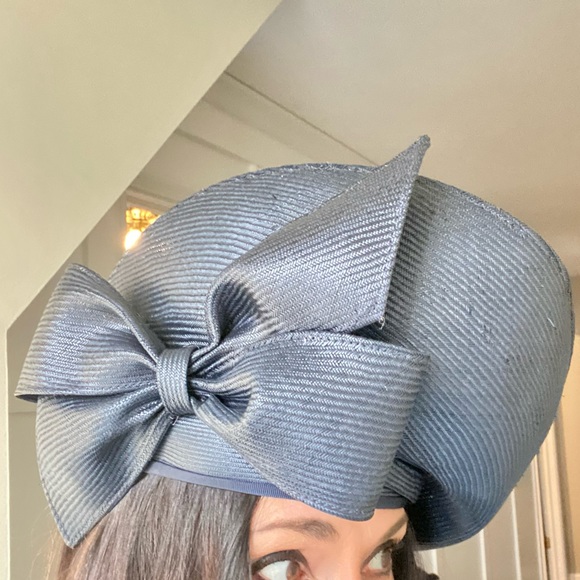 Jack McConnell New York Red Feather “One of a Kind” Navy Straw Hat - Picture 11 of 12